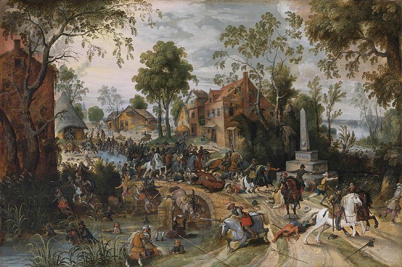 Sebastiaen Vrancx The Battle of Stadtlohn Sweden oil painting art